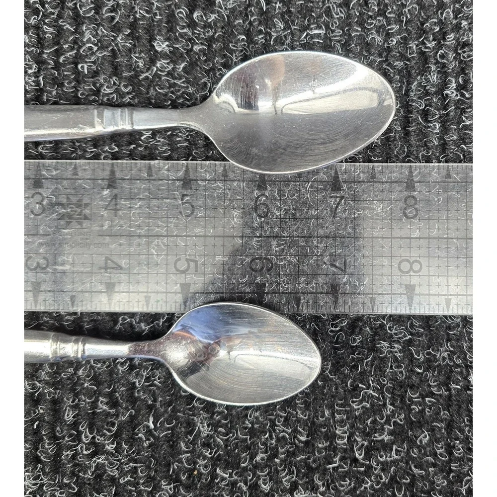Set Of 5 Towle Living STEPHANIE 18/0 Stainless Flatware Spoons Knives Gloss‎